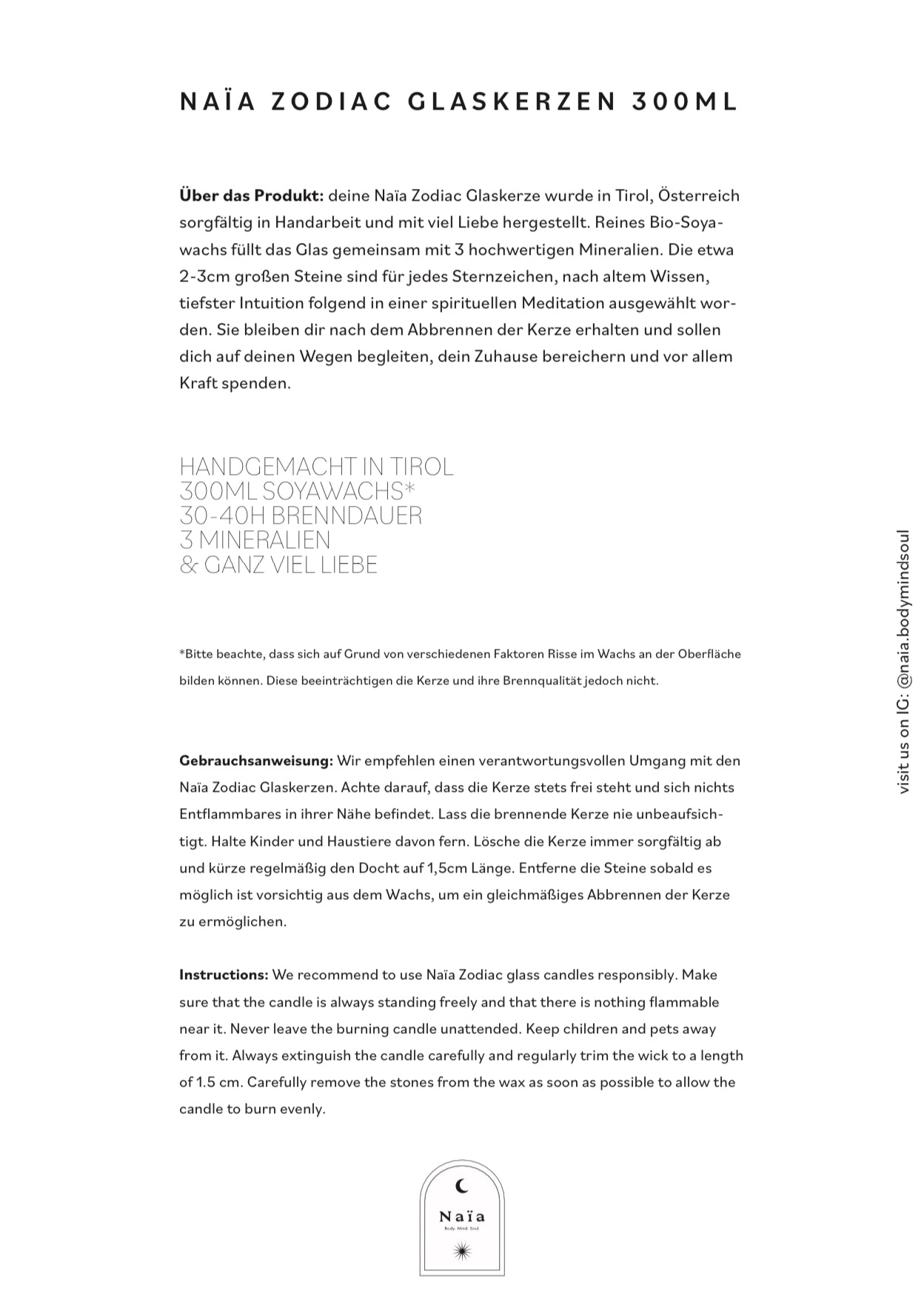 Naïa Zodiac Glaskerze - Capricorn - Steinbock
